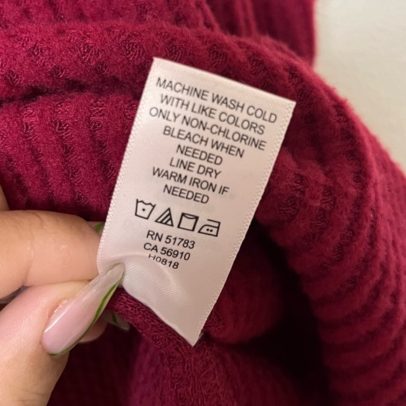 Maurices maroon/red tunic sweater - Picture 4 of 6